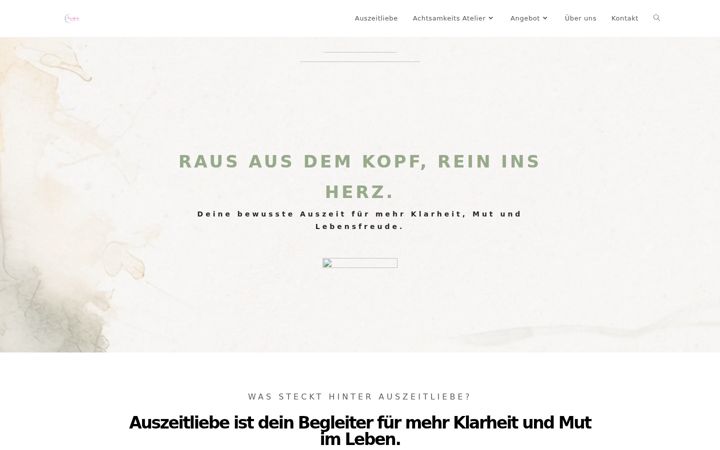 Screenshot of auszeitliebe.com