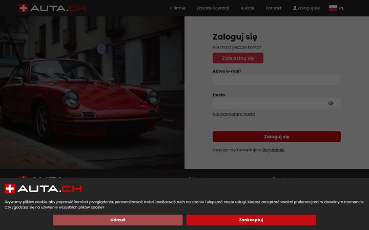 Screenshot of auta.ch