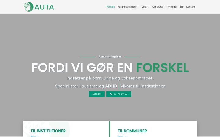 Screenshot of auta.dk