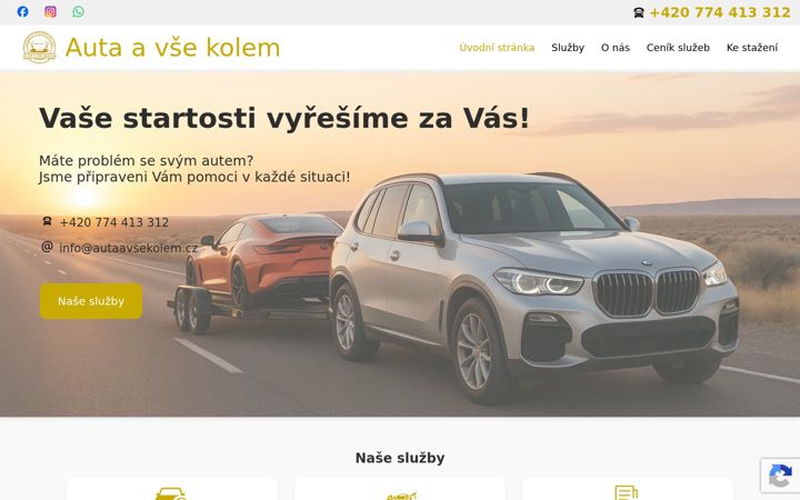 Screenshot of autaavsekolem.cz