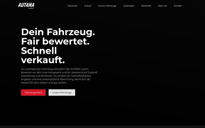 Skærmbillede af autana-luzern.ch