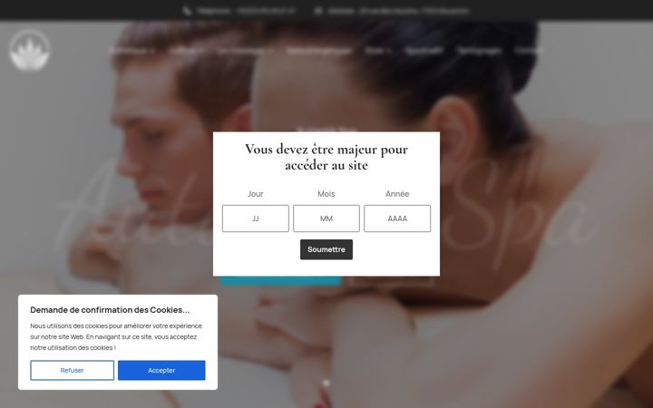 Screenshot of autantik-spa.be