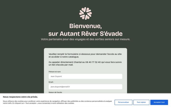 Screenshot of autantreversevade.fr