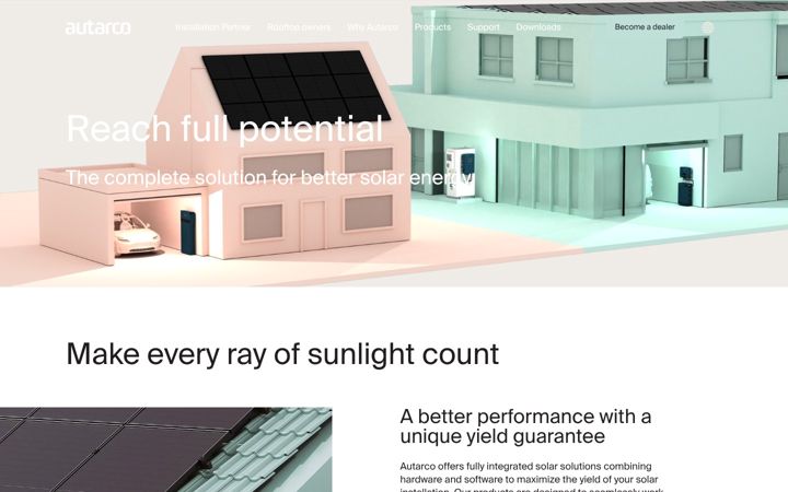 Screenshot of autarco.com
