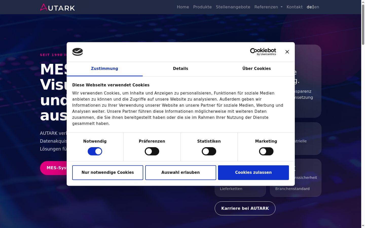 Snímka obrazovky banera súhlasu zobrazeného pred akoukoľvek interakciou
