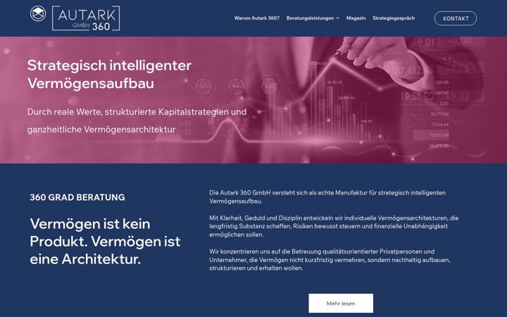 Screenshot stránky autark360.de