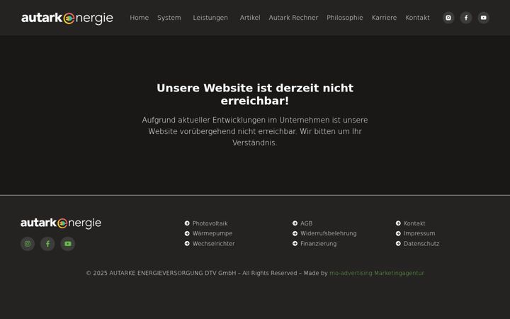 Screenshot of autarke-energie.de
