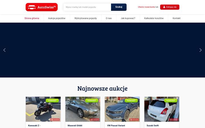 Screenshot of autaswiss24.pl