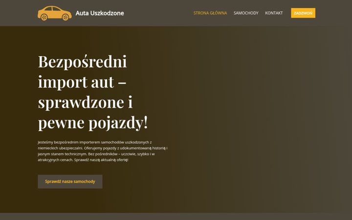 Screenshot of autauszkodzone.com