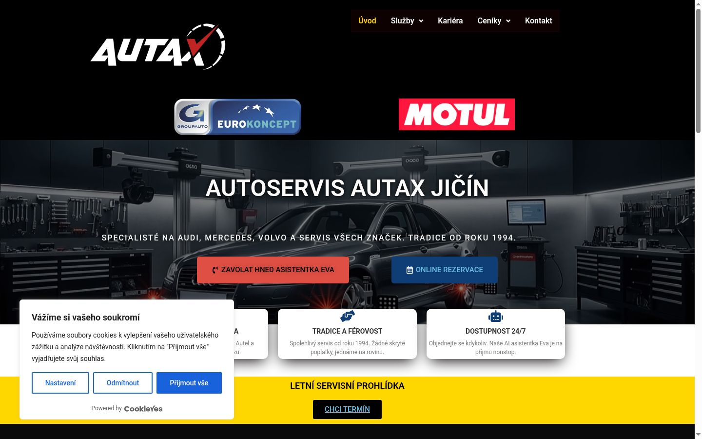Sutikimo reklamjuostės, rodytos prieš bet kokią sąveiką, ekrano kopija