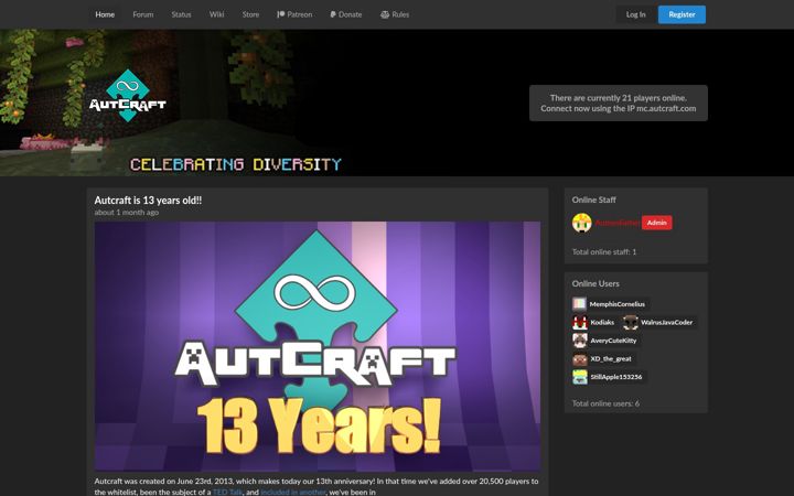 Screenshot of autcraft.com