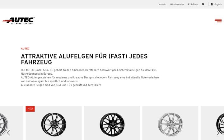Ekraanipilt saidist autec-wheels.de