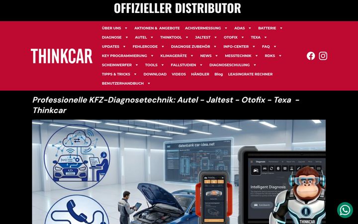 Snímek obrazovky autel-adas-diagnostic.com