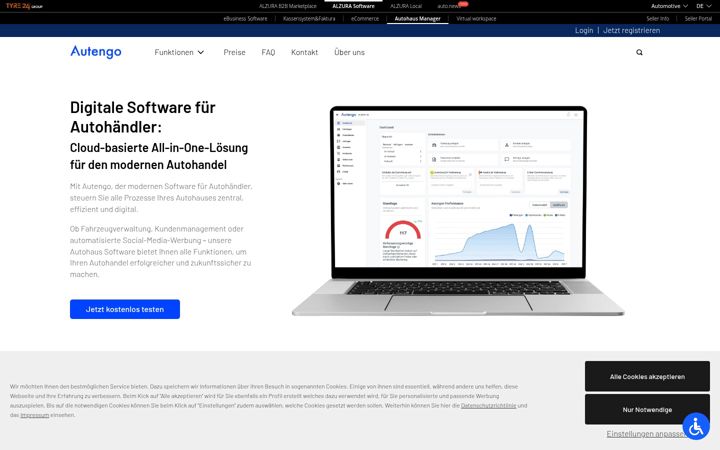 Screenshot of autengo.com