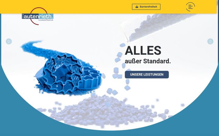Screenshot stránky autenrieth-kunststofftechnik.de