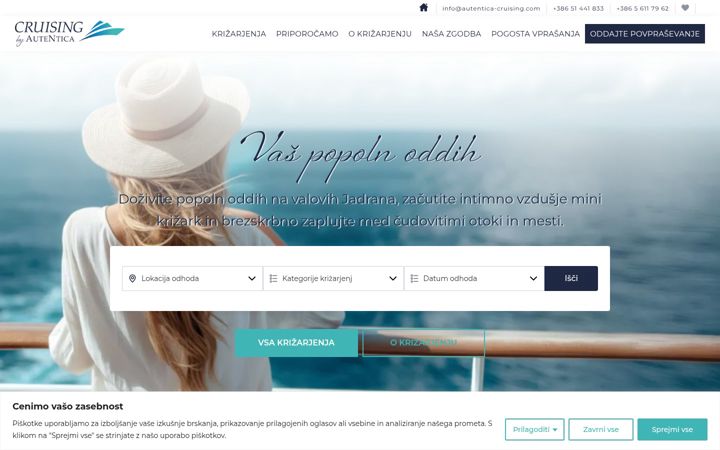 Screenshot of autentica-cruising.com