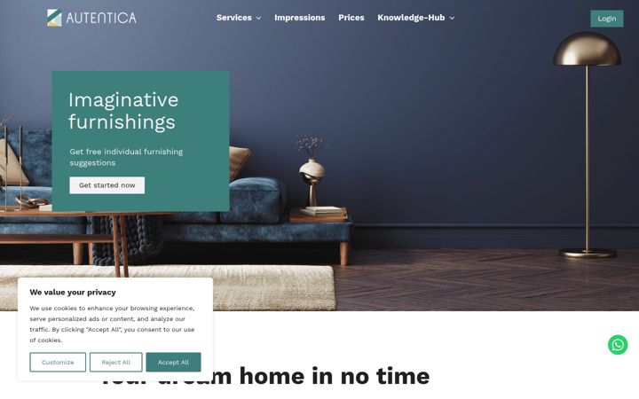 Screenshot of autentica.space