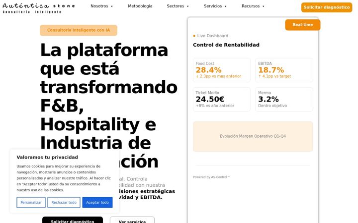 Screenshot of autenticastone.com