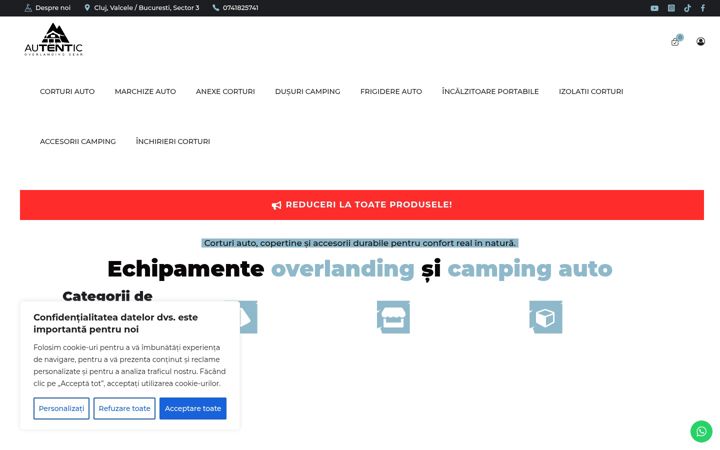 Screenshot of autenticgear.ro