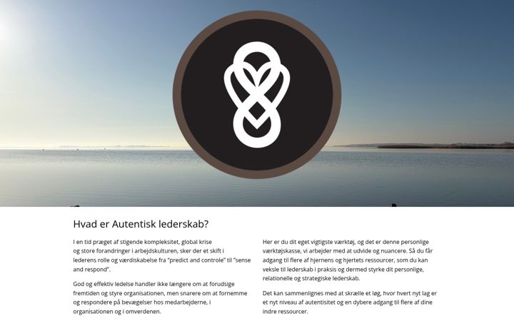 Screenshot of autentisklederskab.dk