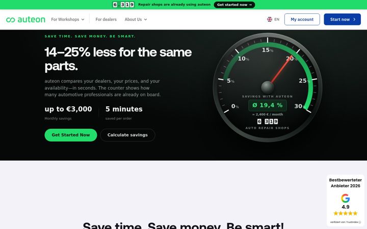 Screenshot of auteon.com
