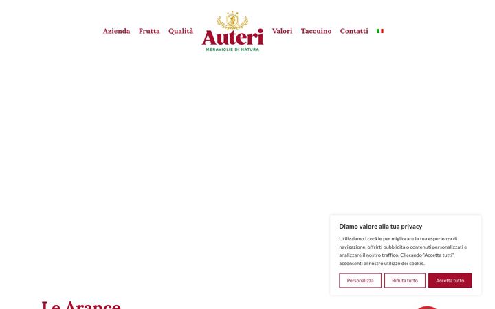 Screenshot of auterifruit.it