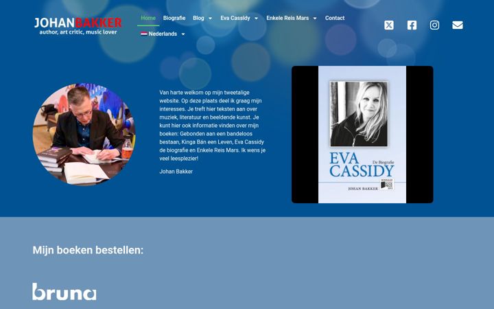 Screenshot of auteurjohanbakker.nl