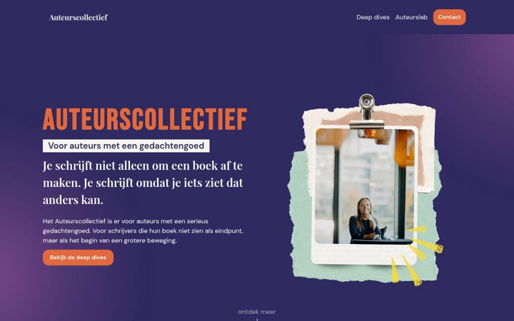 Screenshot of auteurscollectief.nl