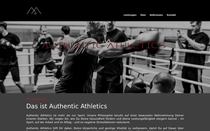 Screenshot of authentic-athletics.de