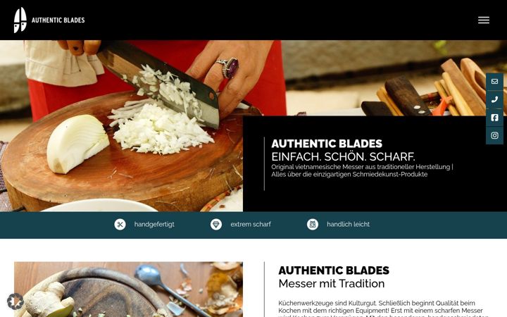 Screenshot of authentic-blades.de