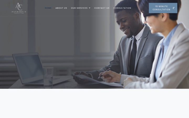 Screenshot of authentic-consulting.com