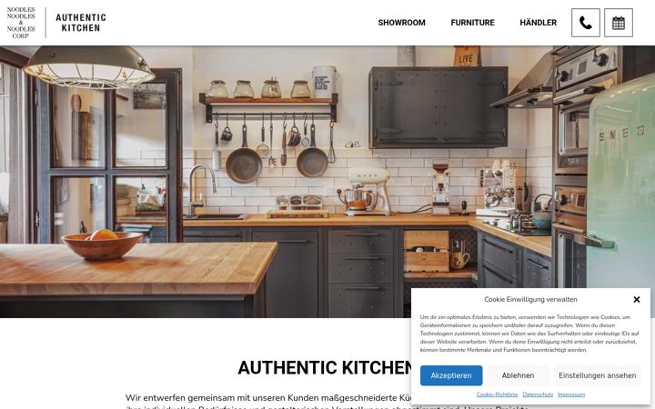 Screenshot of authentic-kitchen.de