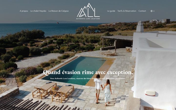 Screenshot of authentic-luxe-locations.com