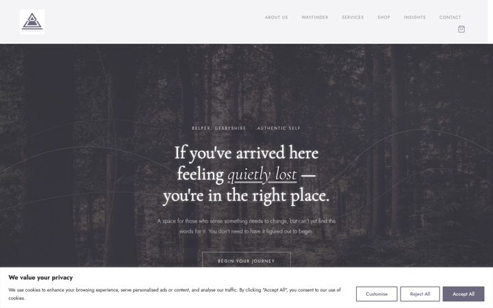 Screenshot of authentic-self.co.uk