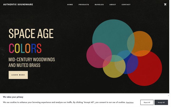 Screenshot of authentic-soundware.com