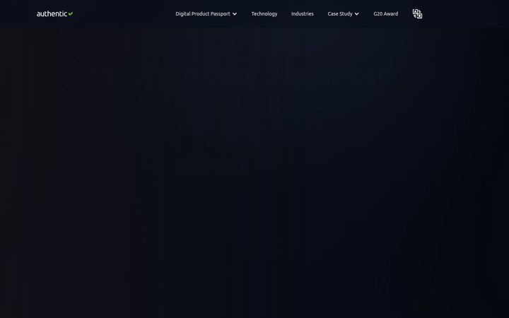 Screenshot of authentic.network