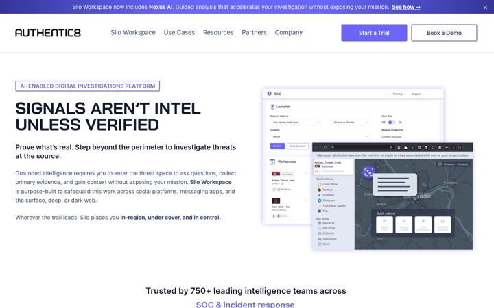 Screenshot of authentic8.com