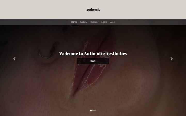 Screenshot of authenticaestheticsboa.com