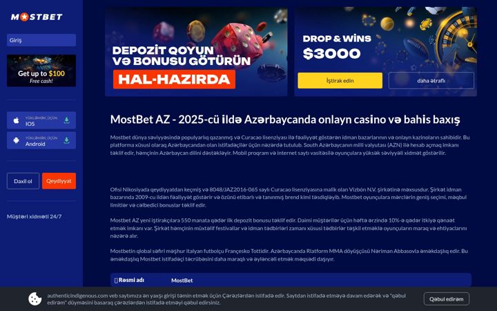 Screenshot of authenticindigenous.com