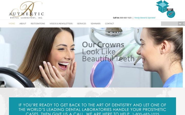 Screenshot of authenticlab.com