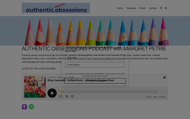Screenshot of authenticobsessions.com
