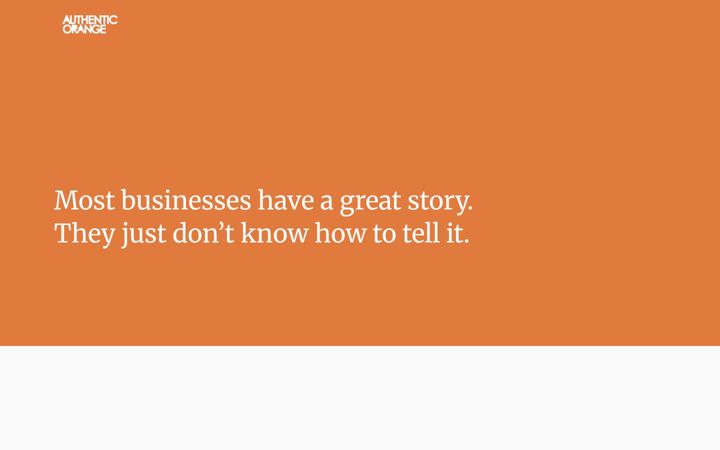 Screenshot of authenticorange.co