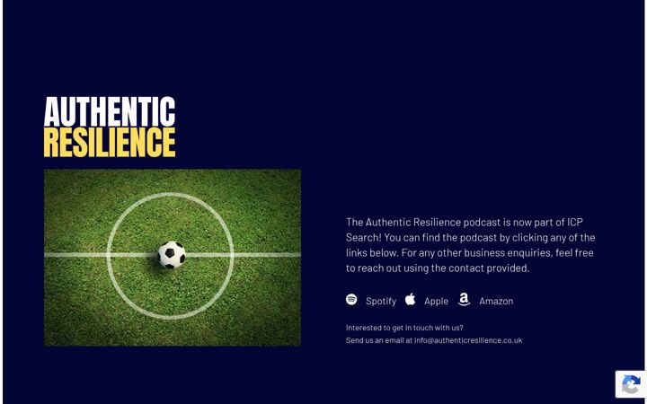 Screenshot of authenticresilience.co.uk