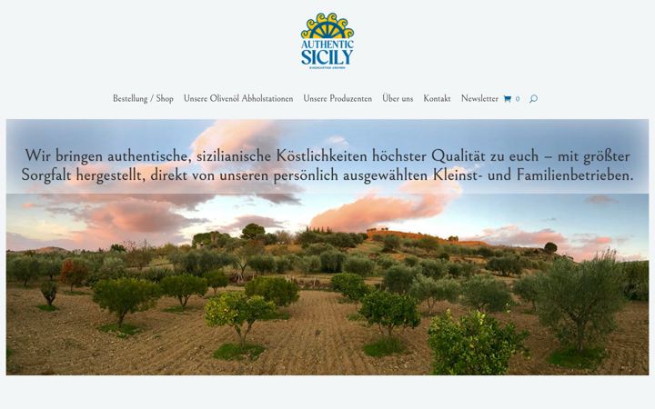 Skærmbillede af authenticsicily.it