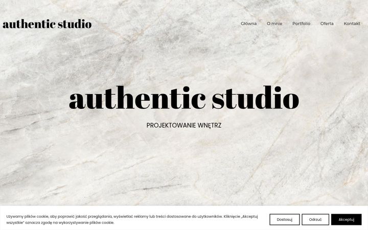 Screenshot of authenticstudio.pl