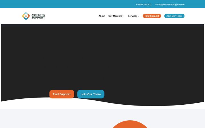 Screenshot of authenticsupport.me