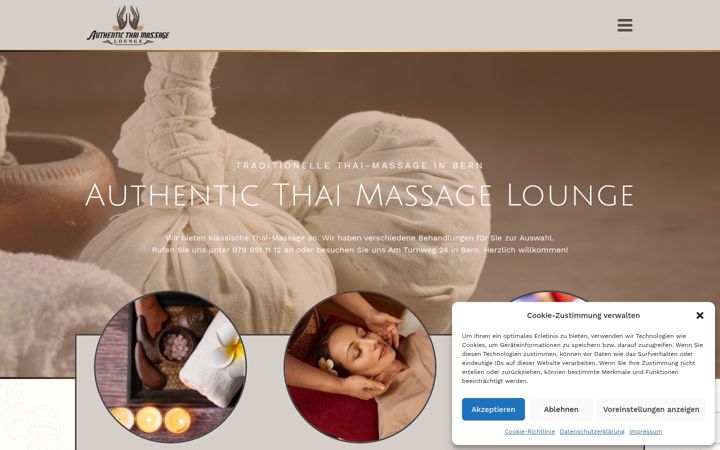 Screenshot of authenticthaimassage.ch
