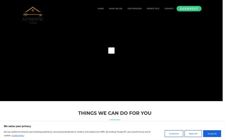 Screenshot of authentictitleco.com
