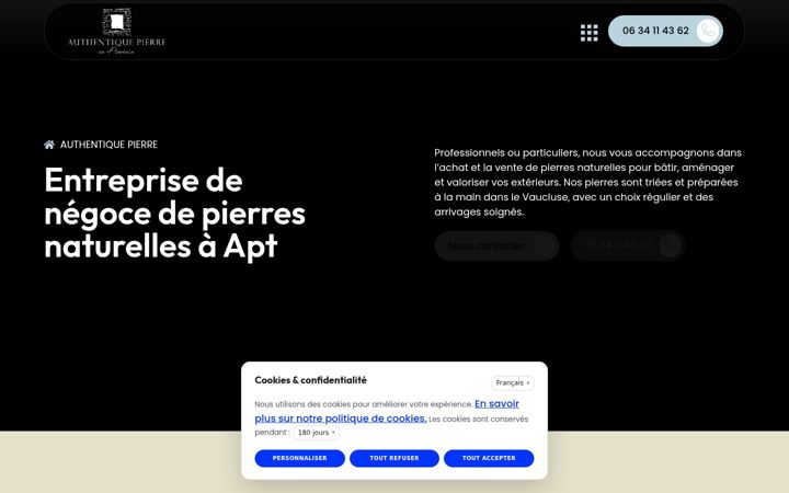 Screenshot of authentique-pierre.fr