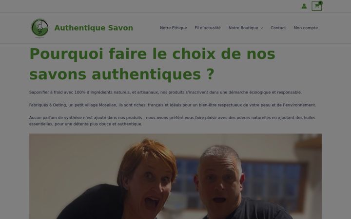 Skärmbild av authentiquesavon.com